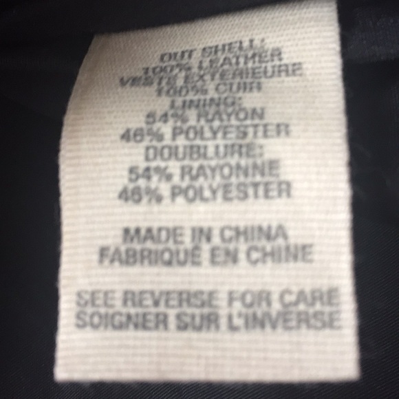 XS/S Elizabeth and James black leather jacket - Picture 3 of 4